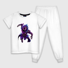 Детская пижама хлопок с принтом FORTNITE RAVEN в Белгороде, 100% хлопок |  брюки и футболка прямого кроя, без карманов, на брюках мягкая резинка на поясе и по низу штанин
 | fortnite | fortnite 2 | fortnite x маршмелло | ikonik | marshmello | ninja | ninja streamer | raven | travis scott | ворон | иконик | ниндзя | пили | рейвен | трэвис скотт | фортнайт