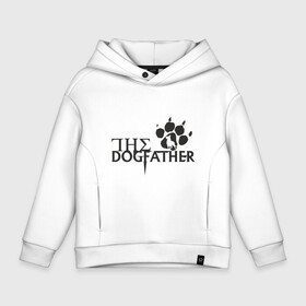 Детское худи Oversize хлопок с принтом The Dogfather в Белгороде, френч-терри — 70% хлопок, 30% полиэстер. Мягкий теплый начес внутри —100% хлопок | боковые карманы, эластичные манжеты и нижняя кромка, капюшон на магнитной кнопке | Тематика изображения на принте: amimals | dog | doggy | woof | арт | боксер | бульдог | бультерьер | волк | гав | доберман | дог | долматинец | друг | животные | йорк | картинка | мопс | овчарка | пёс | песик | питомец | пудель | рисунок | сенбернар