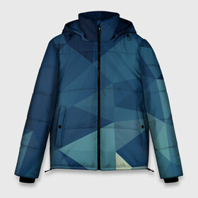 Мужская зимняя куртка 3D с принтом DARK BLUE в Белгороде, верх — 100% полиэстер; подкладка — 100% полиэстер; утеплитель — 100% полиэстер | длина ниже бедра, свободный силуэт Оверсайз. Есть воротник-стойка, отстегивающийся капюшон и ветрозащитная планка. 

Боковые карманы с листочкой на кнопках и внутренний карман на молнии. | geometry | kaleidoscope | pattern | pilygon | polyscape | space | textures | tie dye | абстракт | броня | вселенная | геометрия | города | каледоскоп | космос | паттерн | полигон | полискейп | природа | тай дай | текстура | текстуры