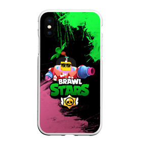 Чехол для iPhone XS Max матовый с принтом СПРУТ BRAWL STARS в Белгороде, Силикон | Область печати: задняя сторона чехла, без боковых панелей | brawl | brawl stars | brawl stars sprout | clash | sprout | tropical sprout | бравл старс | игра | мобильные игры | спраут | тропический спрут