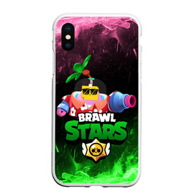 Чехол для iPhone XS Max матовый с принтом СПРАУТ BRAWL STARS в Белгороде, Силикон | Область печати: задняя сторона чехла, без боковых панелей | brawl | brawl stars | brawl stars sprout | clash | sprout | tropical sprout | бравл старс | игра | мобильные игры | спраут | тропический спрут