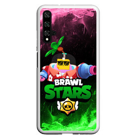 Чехол для Honor 20 с принтом СПРАУТ BRAWL STARS в Белгороде, Силикон | Область печати: задняя сторона чехла, без боковых панелей | brawl | brawl stars | brawl stars sprout | clash | sprout | tropical sprout | бравл старс | игра | мобильные игры | спраут | тропический спрут