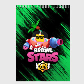 Скетчбук с принтом СПРАУТ BRAWL STARS в Белгороде, 100% бумага
 | 48 листов, плотность листов — 100 г/м2, плотность картонной обложки — 250 г/м2. Листы скреплены сверху удобной пружинной спиралью | Тематика изображения на принте: brawl | brawl stars | brawl stars sprout | clash | sprout | tropical sprout | бравл старс | игра | мобильные игры | спраут | тропический спрут