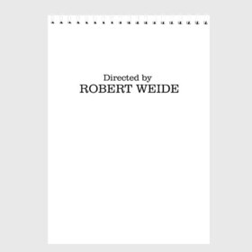 Скетчбук с принтом Directed by Robert Weide в Белгороде, 100% бумага
 | 48 листов, плотность листов — 100 г/м2, плотность картонной обложки — 250 г/м2. Листы скреплены сверху удобной пружинной спиралью | casual | directed by robert weide | meme | мемы | модные | надписи | режиссер роберт вайде | фразы