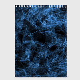 Скетчбук с принтом Синий дым в Белгороде, 100% бумага
 | 48 листов, плотность листов — 100 г/м2, плотность картонной обложки — 250 г/м2. Листы скреплены сверху удобной пружинной спиралью | кривые | линии