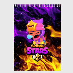 Скетчбук с принтом BRAWL STARS SANDY в Белгороде, 100% бумага
 | 48 листов, плотность листов — 100 г/м2, плотность картонной обложки — 250 г/м2. Листы скреплены сверху удобной пружинной спиралью | bibi | brawl stars | coach mike | crow | gale | leon | leon shark | max | mecha crow | mr.p | phoenix | sally leon | sandy | spike | sprout | tara | unicorn | virus 8 bit | werewolf | ворон | оборотень