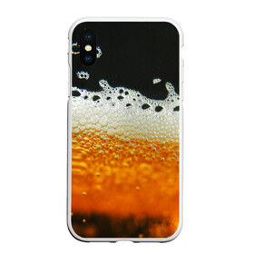 Чехол для iPhone XS Max матовый с принтом ТЕМНОЕ ПИВО в Белгороде, Силикон | Область печати: задняя сторона чехла, без боковых панелей | Тематика изображения на принте: beer | бир | напитки | пенное