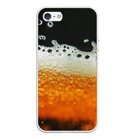 Чехол для iPhone 5/5S матовый с принтом ТЕМНОЕ ПИВО в Белгороде, Силикон | Область печати: задняя сторона чехла, без боковых панелей | Тематика изображения на принте: beer | бир | напитки | пенное