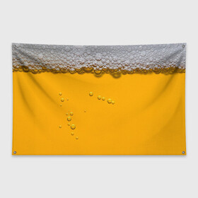 Флаг-баннер с принтом ПИВНОЕ СЧАСТЬЕ в Белгороде, 100% полиэстер | размер 67 х 109 см, плотность ткани — 95 г/м2; по краям флага есть четыре люверса для крепления | beer | бир | напитки | пенное