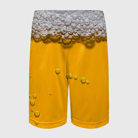 Детские спортивные шорты 3D с принтом ПИВНОЕ СЧАСТЬЕ в Белгороде,  100% полиэстер
 | пояс оформлен широкой мягкой резинкой, ткань тянется
 | beer | бир | напитки | пенное