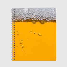 Тетрадь с принтом ПИВНОЕ СЧАСТЬЕ в Белгороде, 100% бумага | 48 листов, плотность листов — 60 г/м2, плотность картонной обложки — 250 г/м2. Листы скреплены сбоку удобной пружинной спиралью. Уголки страниц и обложки скругленные. Цвет линий — светло-серый
 | beer | бир | напитки | пенное