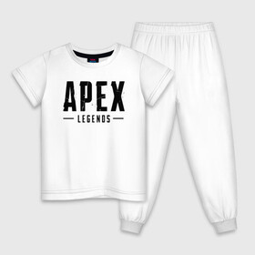 Детская пижама хлопок с принтом APEX LEGENDS (НА СПИНЕ) в Белгороде, 100% хлопок |  брюки и футболка прямого кроя, без карманов, на брюках мягкая резинка на поясе и по низу штанин
 | apex | apex legends | battle | battle royal | bloodhound | titanfall | wraith | апекс | апекс легендс | батл рояль | битва | война | каустик | королевская битва