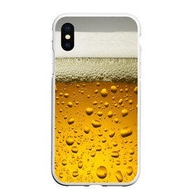 Чехол для iPhone XS Max матовый с принтом ПИВО в Белгороде, Силикон | Область печати: задняя сторона чехла, без боковых панелей | Тематика изображения на принте: beer | textures | бир | напитки | пенное | текстуры | фон