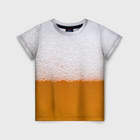 Детская футболка 3D с принтом ТЕМА:ПИВО в Белгороде, 100% гипоаллергенный полиэфир | прямой крой, круглый вырез горловины, длина до линии бедер, чуть спущенное плечо, ткань немного тянется | Тематика изображения на принте: beer | бир | напитки | пенное