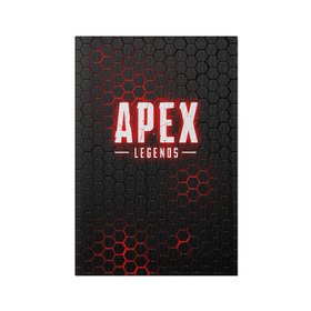 Обложка для паспорта матовая кожа с принтом APEX LEGENDS | АПЕКС ЛЕГЕНДС в Белгороде, натуральная матовая кожа | размер 19,3 х 13,7 см; прозрачные пластиковые крепления | Тематика изображения на принте: apex | apex legends | battle | battle royal | bloodhound | titanfall | wraith | апекс | апекс легендс | батл рояль | битва | война | каустик | королевская битва