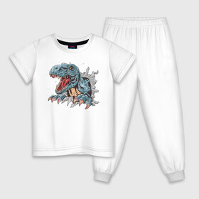 Детская пижама хлопок с принтом Годзилла в Белгороде, 100% хлопок |  брюки и футболка прямого кроя, без карманов, на брюках мягкая резинка на поясе и по низу штанин
 | godzilla | годзила | годзилла | дракон | животные | зверь | рисунок | хищник