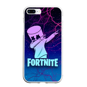 Чехол для iPhone 7Plus/8 Plus матовый с принтом Fortnite Marshmello в Белгороде, Силикон | Область печати: задняя сторона чехла, без боковых панелей | Тематика изображения на принте: chapter 2 | dab | fortnite | i was there | i was there pleasant park feb 2 2019 | marshmello | глава 2 | даб | зефир | игра | маршмелло | маршмеллоу | маршмело | фортнайт | я был там