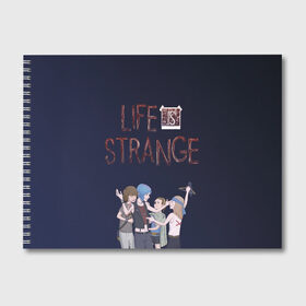 Альбом для рисования с принтом Life is strange! в Белгороде, 100% бумага
 | матовая бумага, плотность 200 мг. | life is strange | арт | графика | игры | макс | хлоя