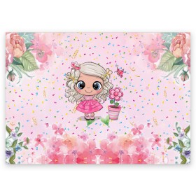 Поздравительная открытка с принтом Маленькая принцесса в Белгороде, 100% бумага | плотность бумаги 280 г/м2, матовая, на обратной стороне линовка и место для марки
 | бабочка | девочка | девочке | маленькая | милая | сердечки | цветочки
