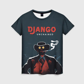 Женская футболка 3D с принтом Django в Белгороде, 100% полиэфир ( синтетическое хлопкоподобное полотно) | прямой крой, круглый вырез горловины, длина до линии бедер | django | tarantino | джанго | джанго освобожденный | тарантино
