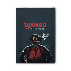 Обложка для автодокументов с принтом Django в Белгороде, натуральная кожа |  размер 19,9*13 см; внутри 4 больших “конверта” для документов и один маленький отдел — туда идеально встанут права | django | tarantino | джанго | джанго освобожденный | тарантино