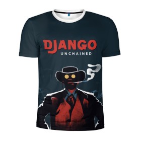 Мужская футболка 3D спортивная с принтом Django в Белгороде, 100% полиэстер с улучшенными характеристиками | приталенный силуэт, круглая горловина, широкие плечи, сужается к линии бедра | django | tarantino | джанго | джанго освобожденный | тарантино