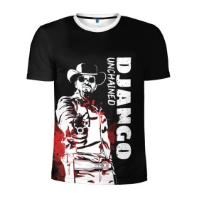 Мужская футболка 3D спортивная с принтом Django в Белгороде, 100% полиэстер с улучшенными характеристиками | приталенный силуэт, круглая горловина, широкие плечи, сужается к линии бедра | Тематика изображения на принте: django | tarantino | джанго | джанго освобожденный | тарантино