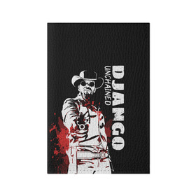 Обложка для паспорта матовая кожа с принтом Django в Белгороде, натуральная матовая кожа | размер 19,3 х 13,7 см; прозрачные пластиковые крепления | django | tarantino | джанго | джанго освобожденный | тарантино