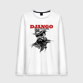 Мужской лонгслив хлопок с принтом Django в Белгороде, 100% хлопок |  | django | tarantino | джанго | джанго освобожденный | тарантино