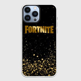 Чехол для iPhone 13 Pro Max с принтом FORTNITE GOLDEN | ФОРТНАЙТ ЗОЛОТО в Белгороде,  |  | Тематика изображения на принте: deadmau5 | fortnite | fortnite 2 | fortnite x маршмелло | ikonik | marshmello | ninja | ninja streamer | raven | travis scott | ворон | иконик | ниндзя | пили | рейвен | трэвис скотт | фортнайт