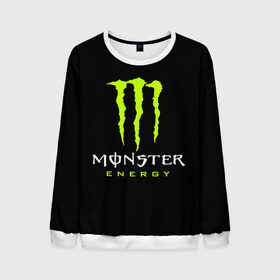 Мужской свитшот 3D с принтом MONSTER ENERGY в Белгороде, 100% полиэстер с мягким внутренним слоем | круглый вырез горловины, мягкая резинка на манжетах и поясе, свободная посадка по фигуре | black monster | bmx | claw | cybersport | energy | monster | monster energy | moto | motocross | race | sport | киберспорт | когти | монстер энерджи | монстр | мото | мотокросс | ралли | скейтбординг | спорт | т | энергия