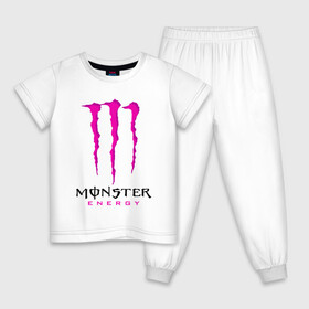 Детская пижама хлопок с принтом MONSTER ENERGY в Белгороде, 100% хлопок |  брюки и футболка прямого кроя, без карманов, на брюках мягкая резинка на поясе и по низу штанин
 | black monster | bmx | claw | cybersport | energy | monster | monster energy | moto | motocross | race | sport | киберспорт | когти | монстер энерджи | монстр | мото | мотокросс | ралли | скейтбординг | спорт | т | энергия