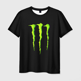 Мужская футболка 3D с принтом MONSTER ENERGY в Белгороде, 100% полиэфир | прямой крой, круглый вырез горловины, длина до линии бедер | black monster | bmx | claw | cybersport | energy | monster | monster energy | moto | motocross | race | sport | киберспорт | когти | монстер энерджи | монстр | мото | мотокросс | ралли | скейтбординг | спорт | т | энергия