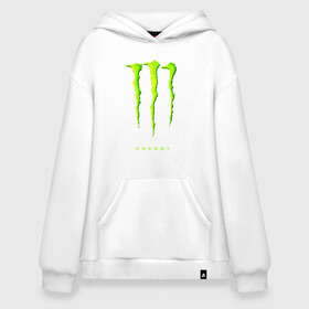 Худи SuperOversize хлопок с принтом MONSTER ENERGY в Белгороде, 70% хлопок, 30% полиэстер, мягкий начес внутри | карман-кенгуру, эластичная резинка на манжетах и по нижней кромке, двухслойный капюшон
 | black monster | bmx | claw | cybersport | energy | monster | monster energy | moto | motocross | race | sport | киберспорт | когти | монстер энерджи | монстр | мото | мотокросс | ралли | скейтбординг | спорт | т | энергия