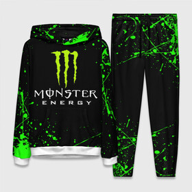 Женский костюм 3D (с толстовкой) с принтом MONSTER ENERGY в Белгороде,  |  | black monster | bmx | claw | cybersport | energy | monster | monster energy | moto | motocross | race | sport | киберспорт | когти | монстер энерджи | монстр | мото | мотокросс | ралли | скейтбординг | спорт | т | энергия