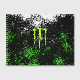 Альбом для рисования с принтом MONSTER ENERGY в Белгороде, 100% бумага
 | матовая бумага, плотность 200 мг. | black monster | bmx | claw | cybersport | energy | monster | monster energy | moto | motocross | race | sport | киберспорт | когти | монстер энерджи | монстр | мото | мотокросс | ралли | скейтбординг | спорт | т | энергия