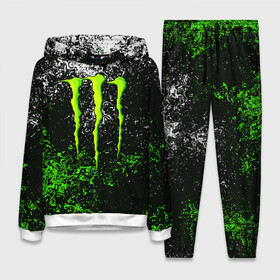 Женский костюм 3D (с толстовкой) с принтом MONSTER ENERGY в Белгороде,  |  | black monster | bmx | claw | cybersport | energy | monster | monster energy | moto | motocross | race | sport | киберспорт | когти | монстер энерджи | монстр | мото | мотокросс | ралли | скейтбординг | спорт | т | энергия