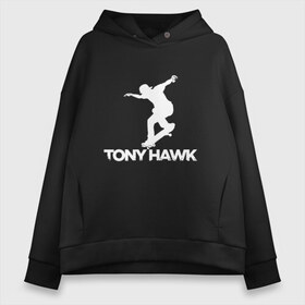 Женское худи Oversize хлопок с принтом Tony Hawks Pro Skater (Z) в Белгороде, френч-терри — 70% хлопок, 30% полиэстер. Мягкий теплый начес внутри —100% хлопок | боковые карманы, эластичные манжеты и нижняя кромка, капюшон на магнитной кнопке | extrime | pro skater | tony hawk | tony hawks pro skater | про скейтер | скейт | скейтер | скейтеры | тони хавк | экстрим