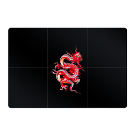 Магнитный плакат 3Х2 с принтом Дракон в Белгороде, Полимерный материал с магнитным слоем | 6 деталей размером 9*9 см | арт | дракон | дракоша | животные | картинка | китайский дракон | красный дракон | рисунок | японский дракон | ящер