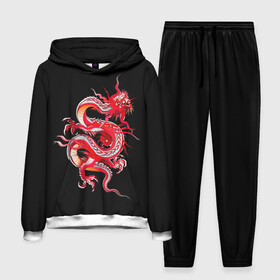 Мужской костюм 3D (с толстовкой) с принтом Дракон в Белгороде,  |  | Тематика изображения на принте: арт | дракон | дракоша | животные | картинка | китайский дракон | красный дракон | рисунок | японский дракон | ящер