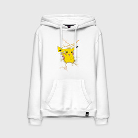 Мужская толстовка хлопок с принтом Pikachu в Белгороде, френч-терри, мягкий теплый начес внутри (100% хлопок) | карман-кенгуру, эластичные манжеты и нижняя кромка, капюшон с подкладом и шнурком | anime | pikachu | pokemon | pokemon logo | аниме | анимэ | пика | пикачу | покемон | покемон постер | эш и пикачу | эш кетчум | япония | японский