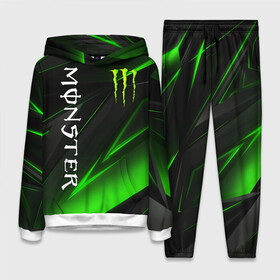 Женский костюм 3D (с толстовкой) с принтом MONSTER ENERGY в Белгороде,  |  | black monster | bmx | claw | cybersport | energy | monster | monster energy | moto | motocross | race | sport | киберспорт | когти | монстер энерджи | монстр | мото | мотокросс | ралли | скейтбординг | спорт | т | энергия