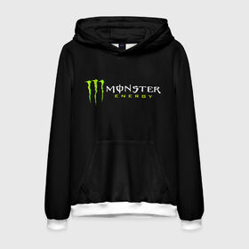 Мужская толстовка 3D с принтом MONSTER ENERGY в Белгороде, 100% полиэстер | двухслойный капюшон со шнурком для регулировки, мягкие манжеты на рукавах и по низу толстовки, спереди карман-кенгуру с мягким внутренним слоем. | black monster | bmx | claw | cybersport | energy | monster | monster energy | moto | motocross | race | sport | киберспорт | когти | монстер энерджи | монстр | мото | мотокросс | ралли | скейтбординг | спорт | т | энергия