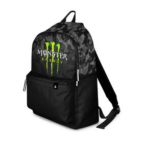 Рюкзак 3D с принтом MONSTER ENERGY в Белгороде, 100% полиэстер | лямки с регулируемой длиной, сверху петелька, чтобы рюкзак можно было повесить на вешалку. Основное отделение закрывается на молнию, как и внешний карман. Внутри два дополнительных кармана, один из которых закрывается на молнию. По бокам два дополнительных кармашка | black monster | bmx | claw | cybersport | energy | monster | monster energy | moto | motocross | race | sport | киберспорт | когти | монстер энерджи | монстр | мото | мотокросс | ралли | скейтбординг | спорт | т | энергия