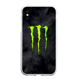 Чехол для iPhone XS Max матовый с принтом MONSTER ENERGY в Белгороде, Силикон | Область печати: задняя сторона чехла, без боковых панелей | black monster | bmx | claw | cybersport | energy | monster | monster energy | moto | motocross | race | sport | киберспорт | когти | монстер энерджи | монстр | мото | мотокросс | ралли | скейтбординг | спорт | т | энергия