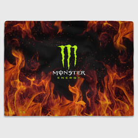 Плед 3D с принтом MONSTER ENERGY  в Белгороде, 100% полиэстер | закругленные углы, все края обработаны. Ткань не мнется и не растягивается | black monster | bmx | claw | cybersport | energy | monster | monster energy | moto | motocross | race | sport | киберспорт | когти | монстер энерджи | монстр | мото | мотокросс | ралли | скейтбординг | спорт | т | энергия