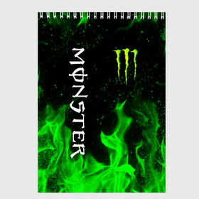 Скетчбук с принтом MONSTER ENERGY в Белгороде, 100% бумага
 | 48 листов, плотность листов — 100 г/м2, плотность картонной обложки — 250 г/м2. Листы скреплены сверху удобной пружинной спиралью | black monster | bmx | claw | cybersport | energy | monster | monster energy | moto | motocross | race | sport | киберспорт | когти | монстер энерджи | монстр | мото | мотокросс | ралли | скейтбординг | спорт | т | энергия