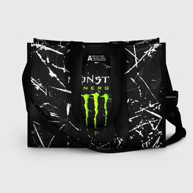 Сумка-шоппер 3D с принтом MONSTER ENERGY в Белгороде, 100% полиэстер | застегивается на металлическую кнопку; внутренний карман застегивается на молнию. Стенки укреплены специальным мягким материалом, чтобы защитить содержимое от несильных ударов
 | black monster | bmx | claw | cybersport | energy | monster | monster energy | moto | motocross | race | sport | киберспорт | когти | монстер энерджи | монстр | мото | мотокросс | ралли | скейтбординг | спорт | т | энергия