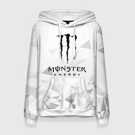 Женская толстовка 3D с принтом MONSTER ENERGY  в Белгороде, 100% полиэстер  | двухслойный капюшон со шнурком для регулировки, мягкие манжеты на рукавах и по низу толстовки, спереди карман-кенгуру с мягким внутренним слоем. | black monster | bmx | claw | cybersport | energy | monster | monster energy | moto | motocross | race | sport | киберспорт | когти | монстер энерджи | монстр | мото | мотокросс | ралли | скейтбординг | спорт | т | энергия