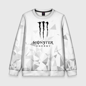 Детский свитшот 3D с принтом MONSTER ENERGY  в Белгороде, 100% полиэстер | свободная посадка, прямой крой, мягкая тканевая резинка на рукавах и понизу свитшота | Тематика изображения на принте: black monster | bmx | claw | cybersport | energy | monster | monster energy | moto | motocross | race | sport | киберспорт | когти | монстер энерджи | монстр | мото | мотокросс | ралли | скейтбординг | спорт | т | энергия